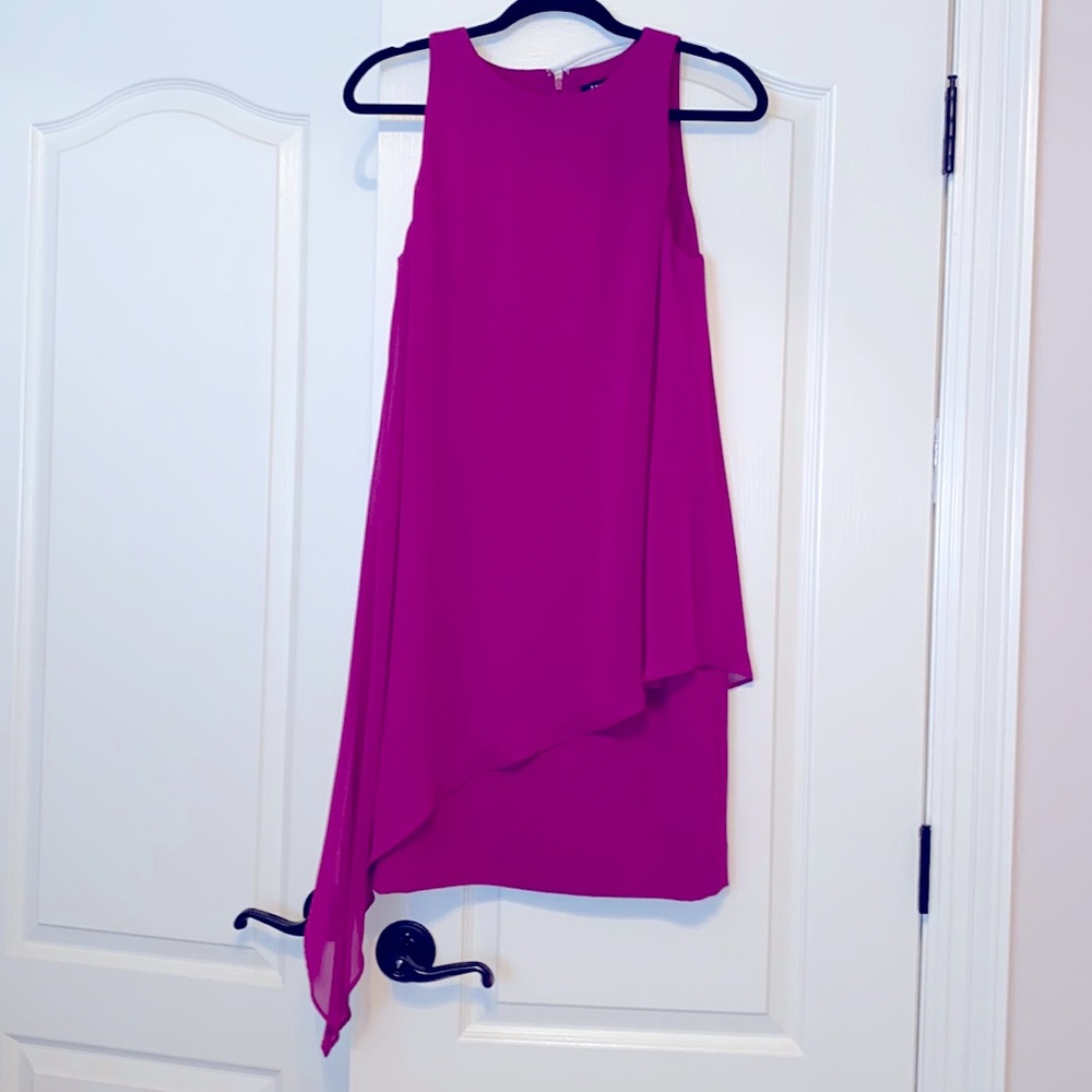 Tahari Arthur S. Levine Magenta Dress